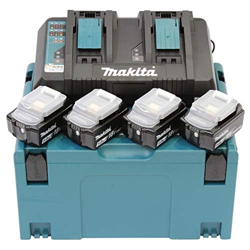 Makita 197627-6 5 A x 4 MAKPAC Power Pack, 18 V, Blue