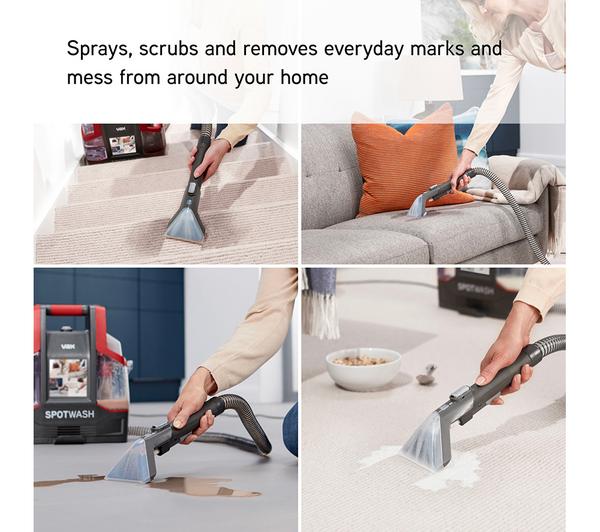 VAX SpotWash CDCW-CSXS Carpet Cleaner - Graphite & Red