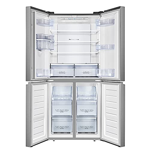 Hisense RQ560N4WCF Freestanding American Fridge Freezer Cross Door, No Frost, 454 liters, Stainless Steel  s