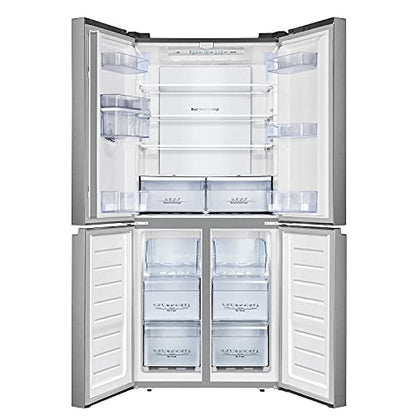 Hisense RQ560N4WCF Freestanding American Fridge Freezer Cross Door, No Frost, 454 liters, Stainless Steel  s
