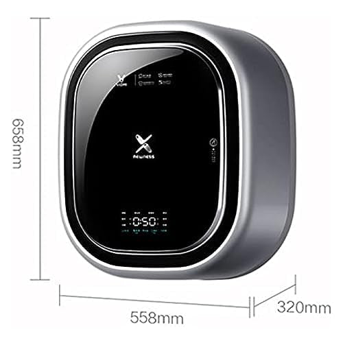 UPIKIT Wall-Mounted Mini Drum Washing Machine, 3kg Capacity, Front Load, Full-Automatic, White, High Efficiency