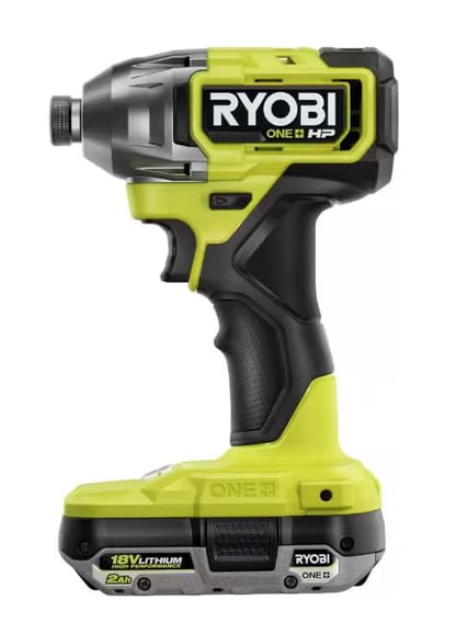 RYOBI ONE+ HP 18V Brushless Cordless Combo Kit w/ 1/2 in. Drill, 1/4 in.