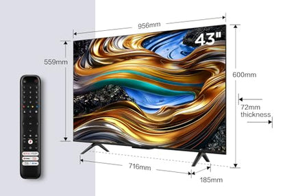 TCL 43P755K 43-inch Ultra HD, Wide Color Gamut, 4K HDR TV
