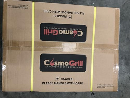 CosmoGrill Pro Deluxe 5 Gas Burner 4+1 Barbecue Grill, Steel Warming Rack, Side-Burner