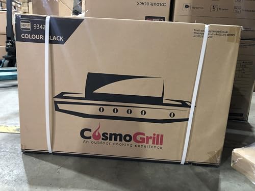 CosmoGrill Original 5 Gas Burner 4+1 Garden Grill, Steel Warming Rack, Side-Burner