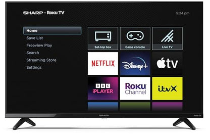 SHARP 40GD2225K 40" Full HD Roku Smart TV – Frameless LED