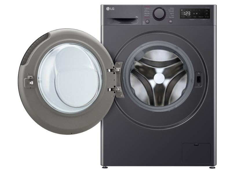 TurboWash™ 9kg Washing Machine with 1200 rpm, Steam™, AI DD™, A Energy Rated in Slate Grey