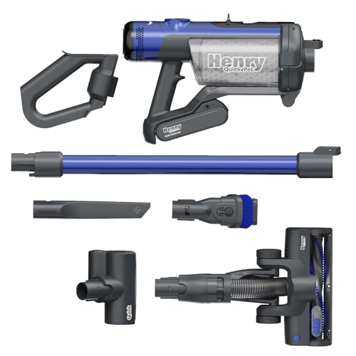 Henry Quick Pet 916634, Cordless Vacuum Cleaner, Blue, 25.2 W, 68 Decibeles