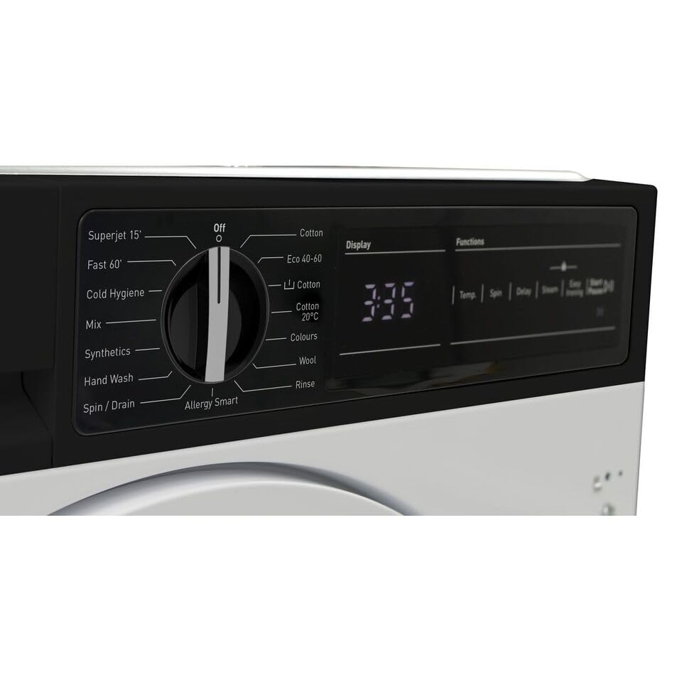 Sharp Sharp ES-NIH714BWA-EN Integrated 7kg Washing Machine with 1400 rpm - White - A Rated