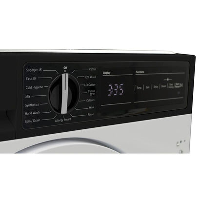 Sharp Sharp ES-NIH714BWA-EN Integrated 7kg Washing Machine with 1400 rpm - White - A Rated