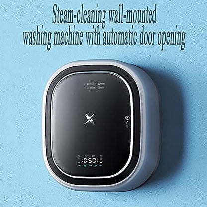 UPIKIT Wall-Mounted Mini Drum Washing Machine, 3kg Capacity, Front Load, Full-Automatic, White, High Efficiency