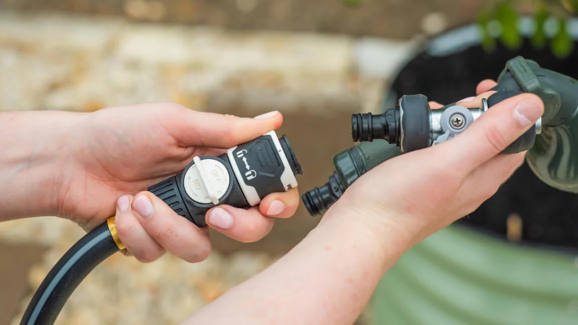 Garden Hose Reel Retractable Hi-Flow 50ft Wall Mounted Hose Reel Automatic Rewind, Any Length Lock