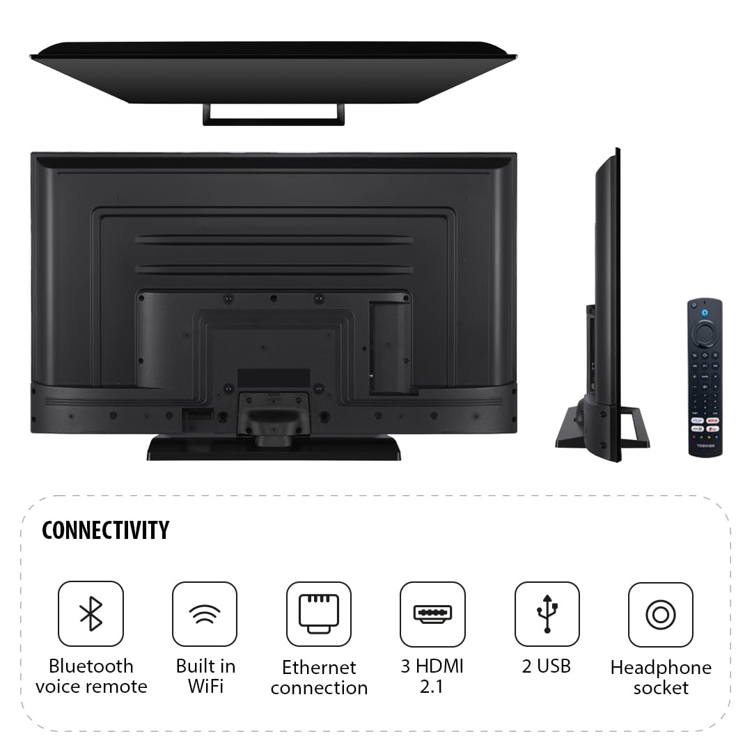 Toshiba UF3F 50 Inch Fire 4K HDR TV, TRU Picture Engine