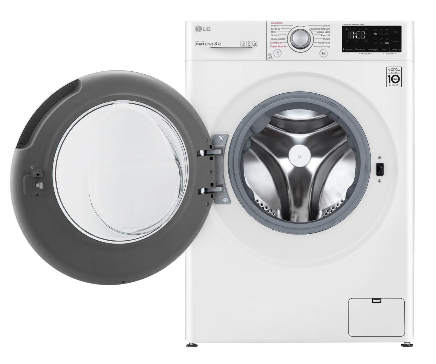 Washing Machine 7 kg Slim (47.5 cm) Class D Inverter Vapore - F2WV3S7S4E