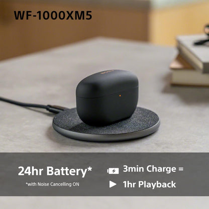 Sony WF-1000XM5 Wireless Noise Cancelling Earbuds, Bluetooth, In-ear Headphones, Mic