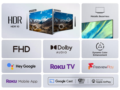 TCL 32RS550K 32-inch Roku TV, Full HD, HDR, Smart TV