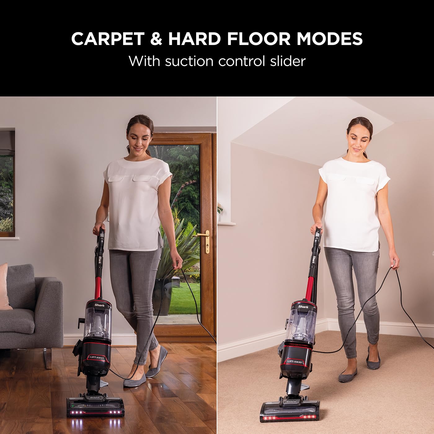 Shark Corded Upright Vacuum Cleaner 1.1L with Lift-Away Technology, Pet Model, LED Headlights