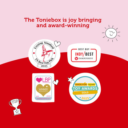 tonies Ultimate Disney Pink Toniebox Starter Set Bundle incl. with 7 Tonie Characters, Mickey Mouse