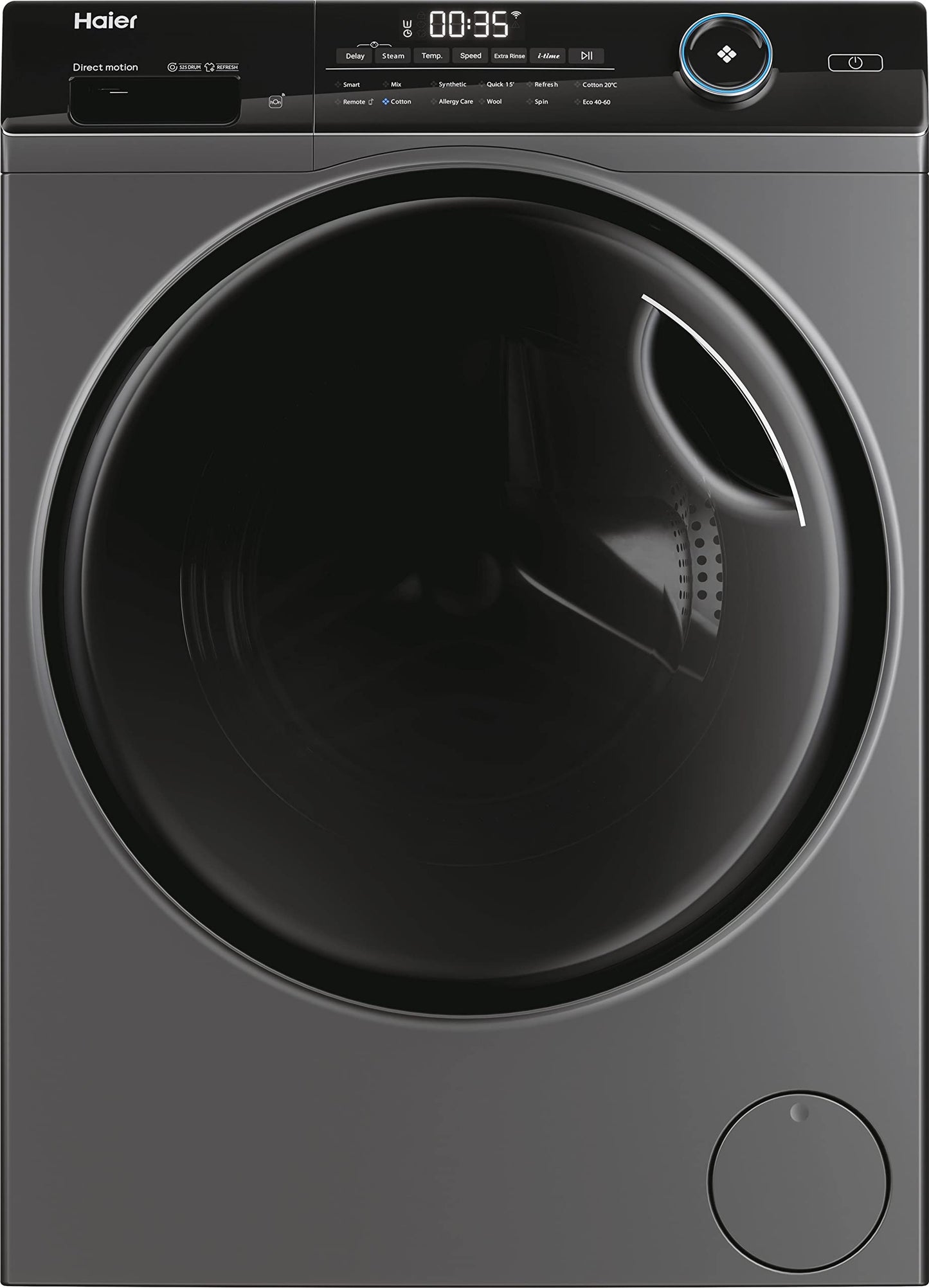 Haier i-Pro Series 5 HW80-B14959S8TU1 8kg Washing Machine with 1400 rpm - Anthracite - A Rated