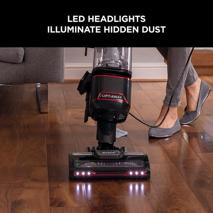 Shark Corded Upright Vacuum Cleaner 1.1L with Lift-Away Technology, Pet Model, LED Headlights