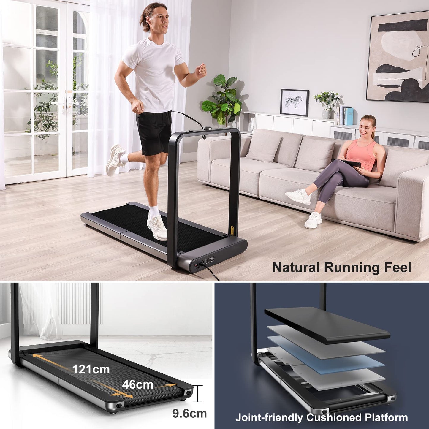 WalkingPad X21 Treadmill 918W Double Folding Treadmill for Home
