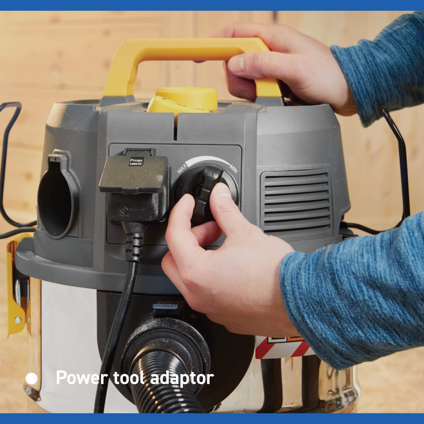 Vacmaster Wet & Dry Vacuum Cleaner 30L with Push Clean Filter. 240V L Class Industrial Dust Extractor.