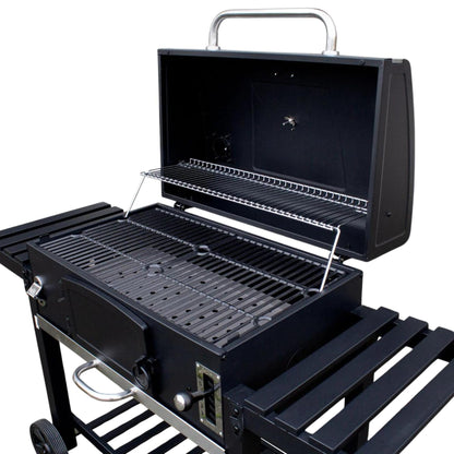 CosmoGrill Outdoor XXL Smoker Barbecue Charcoal Portable BBQ Grill | Lid Cover