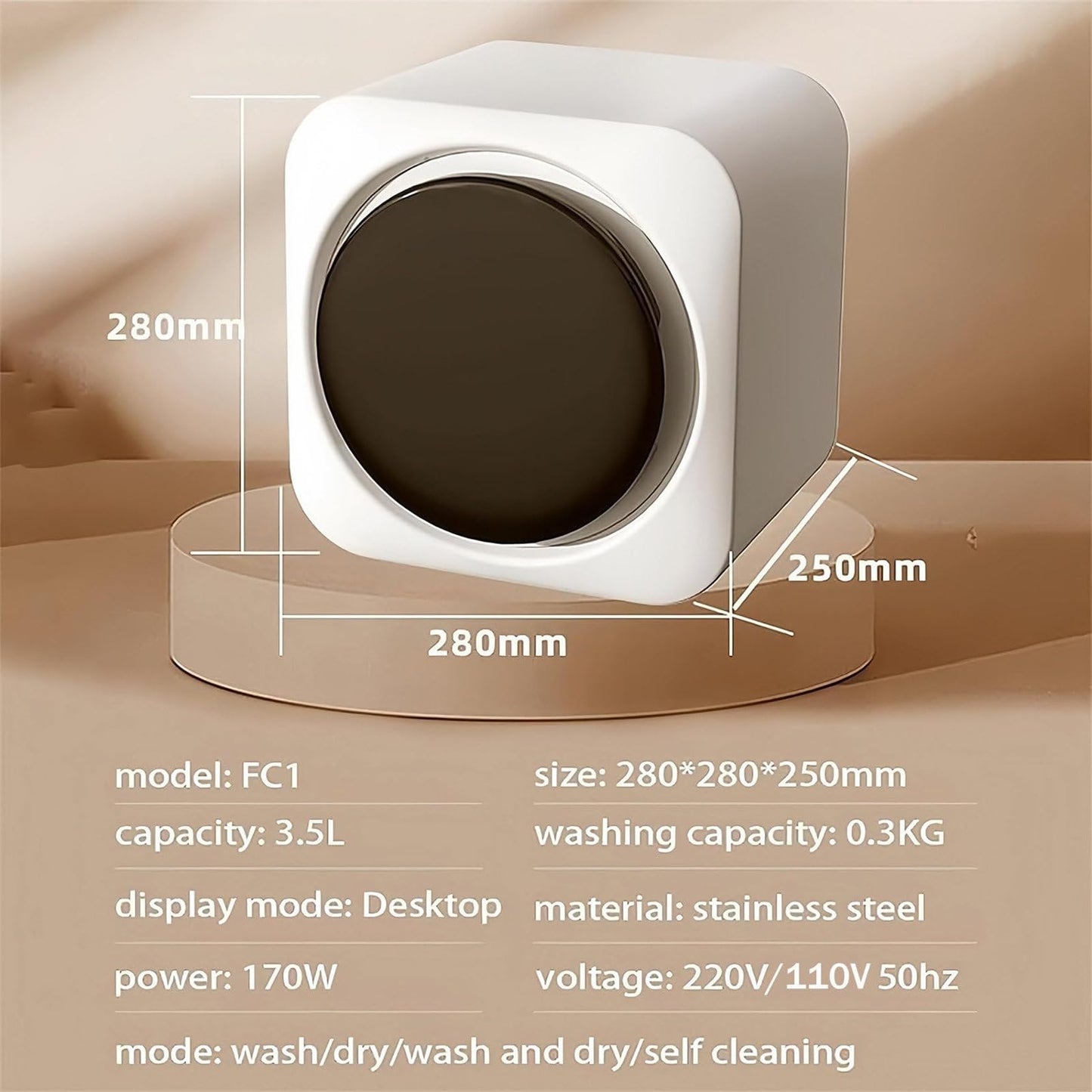 Wall Mounted Mini Automatic Washing Machine, Full-Automatic Washing Machine and Spin Dryer