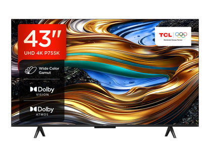 TCL 43P755K 43-inch Ultra HD, Wide Color Gamut, 4K HDR TV