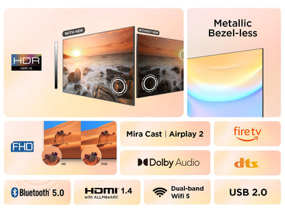 TCL 40SF540K 40-inch FHD Smart Television - HDR & HLG-Dolby Audio-DTS