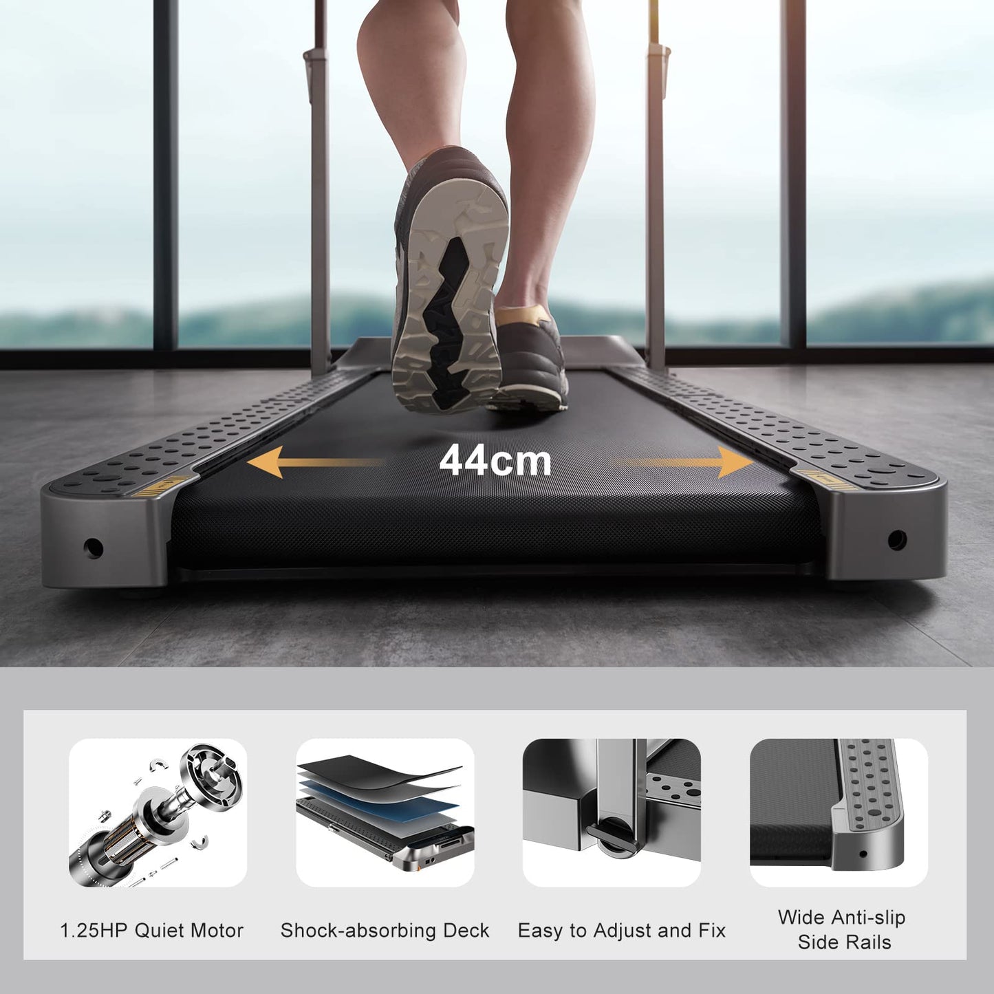 WalkingPad R2 Treadmill, Walking Pad Foldable 44 cm x 120 cm