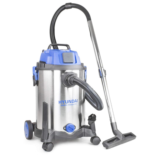 HYUNDAI Wet and Dry Vacuum Cleaner 30L, 1400W, Industrial Vacuum Cleaner