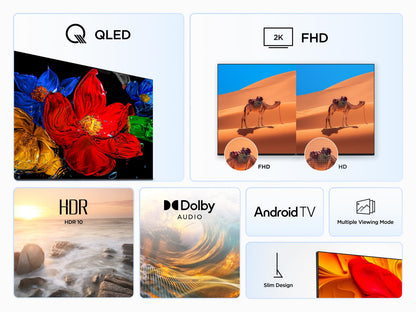 TCL 50S5K-UK – 50” Full HD Smart QLED Direct LED TV