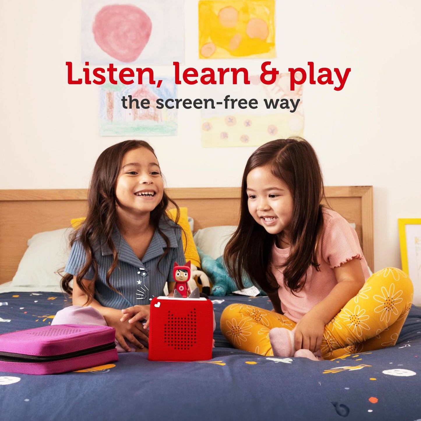 Tonies Toniebox Disney Classics bundle featuring 1 creative & 3 tonies - Lion King, Cars & Toy Story, Blue