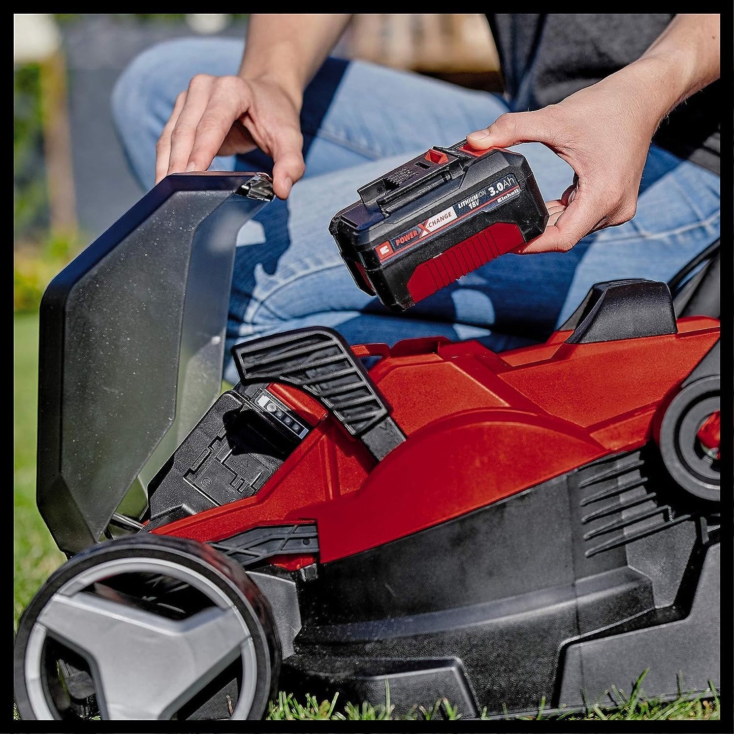 Einhell GE-CM 36/34-1 Li-Solo Power X-Change Battery-Powered Lawnmower