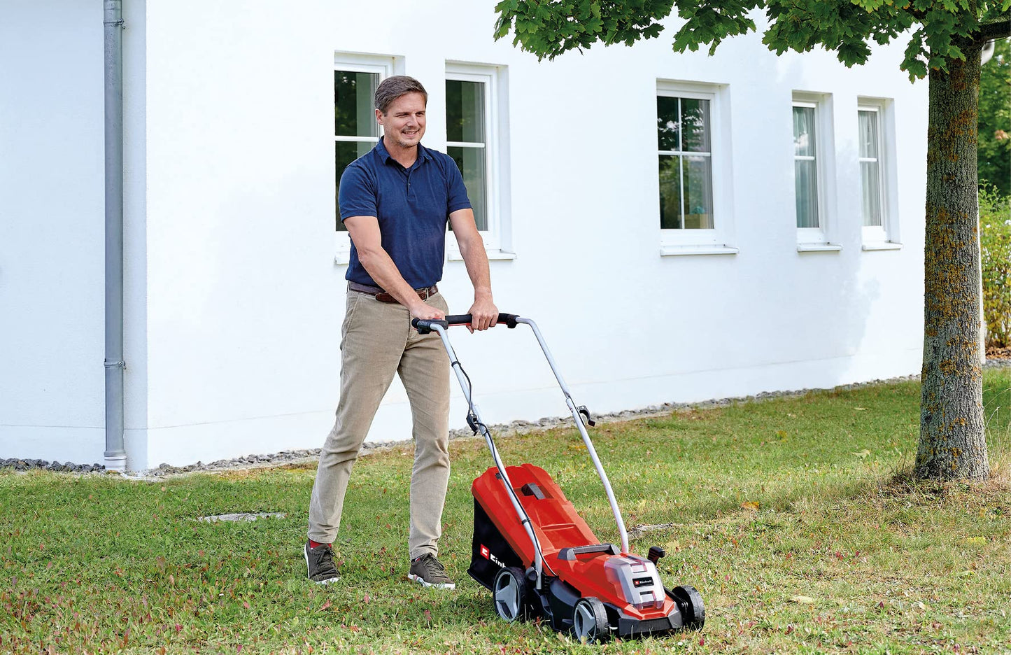 Einhell Power X-Change 18/33 Cordless Lawnmower With Battery and Charger - 18V, Brushless Motor
