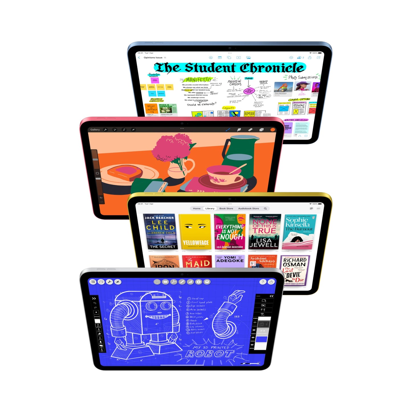 Apple iPad 11-inch: A16 chip, 11-inch Model, Liquid Retina Display, 256GB, Wi-Fi 6