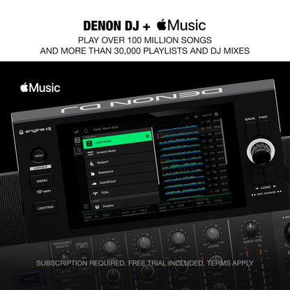 Denon DJ SC LIVE 4 Standalone DJ Controller with Stem Separation on 4-Decks