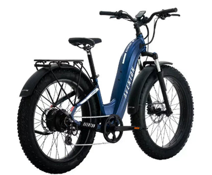 Aventon Aventure.2 Step-Through Fat Tire E-bike in Cobalt Blue